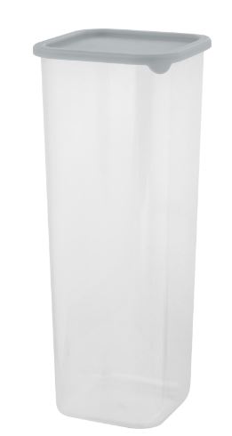 Банка для сыпучих продуктов Sugar&Spice Vanilla квадрат,1,9л  с гибкой крышкой трюфель